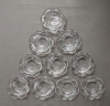 Picture of Votive Candle Holder Clear Glass Lily Shape Set of 10 | 4.25"Dx2.5"H |   Item No. 40201