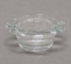 Picture of  Set/10 Votive Candle Holder Clear Glass Lily Shape   | 4.25"Dx2.5"H |   Item No. 40201