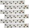 Picture of Bells Brass Tied 12 on a IVORY String  Set/6 Strings  | 36" to 38" Long |  Item No. 5027-12V