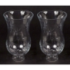 Picture of Imperfect Clear Glass Hurricane Shade Star Cut for Candle Holders Set/2  | 3.5"Dx6.5"H |  Item No. 01661X