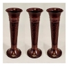 Picture of Brown Trumpet Vase with Hammered Finish Set/3 | 3"Dx11.5"H | Item No. 42237