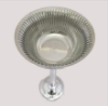 Picture of Aluminum Floral Stand  w/ Bowl Ribbed | 10"Dia x 30"H | Item No. 51329