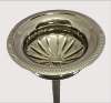 Picture of Nickel Plated Floral Stand w/ Bowl Ribbed | 10"D x 40"H | Item No. 79360