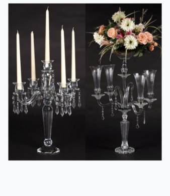 Nickel plated Candelabra with four arms and bowl # 79580,Uniquely