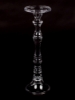 Picture of Clear Glass Candle Holder For Pillar or Taper Candle Set/5  | 5"D,  6.75" to 16.75"H |  Item No. 10008