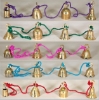 Picture of Bell Strings 4 Brass Bells on 5 Colorful Strings  Set/5 | 36" Long |  Item No. 05025F