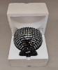 Picture of Black Mosaic Glass Bowl Black & Mirror Chips | 8"Dx5.5"H | Item No. 21306