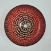 Picture of Red Mosaic Glass Bowl Red & Mirror Chips Set/2 | 6"Dx5.5"H | Item No. 22307