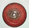 Picture of Red Mosaic Glass Bowl Red & Mirror Chips | 8"Dx5.5"H | Item No. 22306