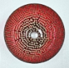 Picture of Red Mosaic Glass Bowl Red & Mirror Chips | 10"Dx7"H | Item No. 22305