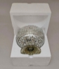 Picture of Silver Mosaic Glass Bowl Clear & Mirror Chips | 8"Dx5.5"H | Item No. 23306