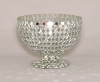 Picture of Silver Mosaic Glass Bowl Clear & Mirror Chips  Set/2  | 6"Dx5.5"H | Item No. 23307