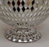 Picture of Silver Mosaic Glass Bowl Clear & Mirror Chips  Set/2  | 6"Dx5.5"H | Item No. 23307