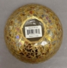 Picture of Gold Mosaic Glass Bowl  with Gold Color Chips Set/2 | 6"Dx2.5"H |  Item No. 66103