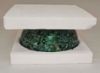 Picture of Green Mosaic Glass Bowl with Green Chips | 10"Dx4.5"H | Item No. 67101