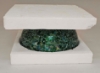 Picture of Green Mosaic Glass Bowl Green Chips Set/2 | 8"Dx3.5"H | Item No. 67102