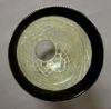 Picture of Nickle Plated on Brass Candle Holder & Mosaic Shade  | 4"Dx10.5"H |  Item No. K20602  