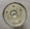 Picture of Nickle Plated on Brass Candle Holder & Mosaic Shade  | 5.5"Dx10.5"H |  Item No. K20604  