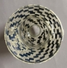 Picture of Nickle Plated on Brass Candle Holder & Mosaic Shade  | 5.5"Dx10.5"H |  Item No. K20606 