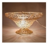 Picture of Bowl Mosaic Glass Gold Triangle Chips | 8"Dx4"H |  Item No. K66603