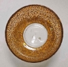 Picture of Bowl Mosaic Glass Gold Triangle Chips | 9"Dx4"H |  Item No. K66101