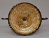 Picture of Bowl Mosaic Glass Gold Metal Base and Handles | 10"Dx9"H |  Item No. K66137