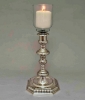 Picture of Silver Plated Candle Holders with Clear Glass Peg Votive  | 7"W x17"H |  Item No. K79033