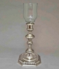 Picture of Silver Plated Candle Holders with Clear Glass Peg Votive  | 7"W x17"H |  Item No. K79033