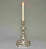 Picture of Silver Plated Candle Holders with Clear Glass Peg Votive  | 7"W x17"H |  Item No. K79033