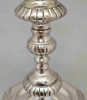 Picture of Silver Plated Candle Holders with Clear Glass Peg Votive  | 7"W x17"H |  Item No. K79033