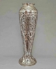 Picture of Silver Plated on Brass  Vase Embossed Set/2  | 7"Dx21"H |  Item No. K79226