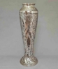 Picture of Silver Plated on Brass  Vase Embossed Set/2  | 7"Dx21"H |  Item No. K79226