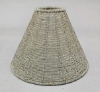 Picture of Candle Lamp Silver has Candle Holder,Bead Shade and Hurricane Glass  | 9"Dx20"H |  Item No. 99642