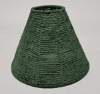 Picture of Candle Lamp Green has Candle Holder, Bead Shade and Hurricane Glass  | 9"Dx20"H |  Item No. 99640