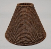 Picture of Candle Lamp Brown has Candle Holder, Bead Shade and Hurricane Glass  | 9"Dx20"H |  Item No. 99644