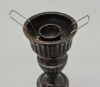 Picture of Candle Lamp Brown has Candle Holder, Bead Shade and Hurricane Glass  | 9"Dx20"H |  Item No. 99644