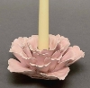 Picture of Set/4 Pink Ceramic Candle Holders Shaped Like Peony Flower with 25-Petals  | 5.75"Dx3"H |  Item No. 71011
