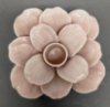Picture of Set/4 Pink Ceramic Candle Holder Square shaped Flower with 12-Petals   | 4"Sq x 2.5"H |  Item No. 71012