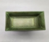 Picture of Green Patina on Brass Planter Rectangle Embossed Design 4-Legs  | 6"Wx12"Lx6.5"H |  Item No. K78116S