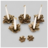 Picture of Floral Ceramic Candle Holders Light Brown Pewter Finish  set/7,  Item No. K71060 FREE SHIPPING