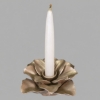 Picture of Floral Ceramic Candle Holders Light Brown Pewter Finish  set/7,  Item No. K71060 FREE SHIPPING