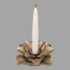 Picture of Floral Ceramic Candle Holders Light Brown Pewter Finish  set/7,  Item No. K71060 FREE SHIPPING
