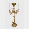 Picture of  Candelabra Antique Gold on Brass 4 Light & Bowl 16.5"W x 38"H  Item No. K37666  FREE SHIPPING