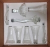 Picture of Candelabra Crystal Four Arms and Bowl | 20"W x 33.5"H | Item No. 20217 FREE SHIPPING