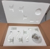 Picture of Crystal Candelabra Five Light with Hurricane Shades | 16"W x 35"H | Item No. 20228 FREE SHIPPING