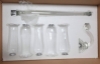 Picture of Crystal Candelabra Five Light with Hurricane Shades | 16"W x 35"H | Item No. 20228 FREE SHIPPING